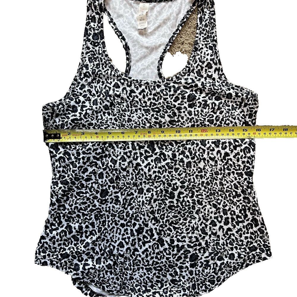 Balance Collection Black & Gray Leopard Racerback Tank Top Size XS - Picture 5 of 9